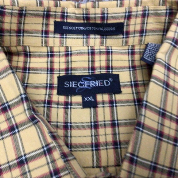 Siegfried Casual Button Down Shirt Mens Size XXL Plaid Long Sleeve. - Picture 2 of 15